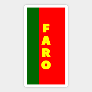 Faro in Portuguese Flag Colors Vertical Sticker